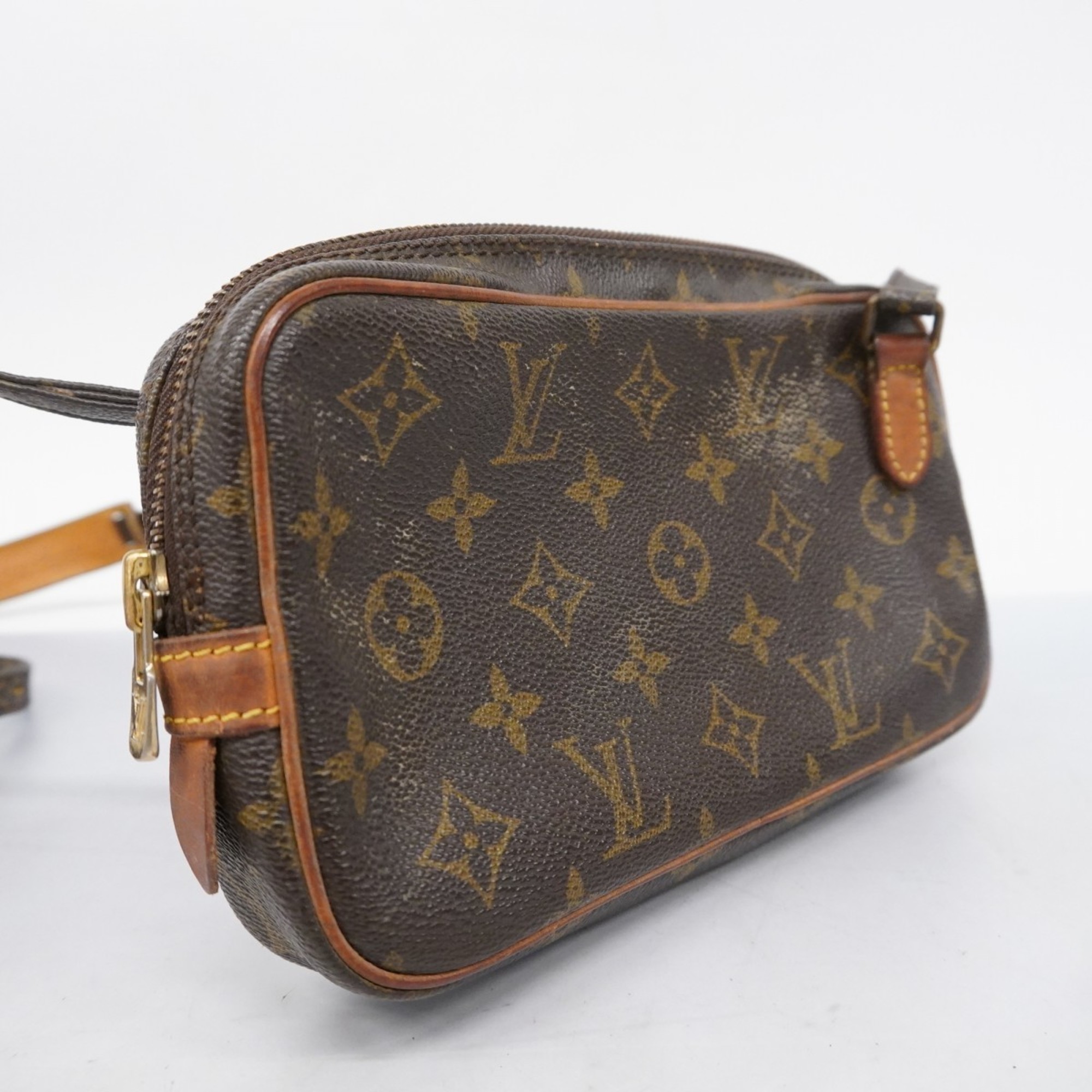 ルイ・ヴィトン(Louis Vuitton) ルイ・ヴィトン ショルダーバッグ モノグラム ポシェットマルリーバンドリエール M51828 ブラウンレディース