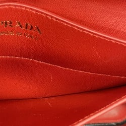 プラダ(Prada) プラダ トートバッグ サフィアーノ レザー ブラック レッド レディース