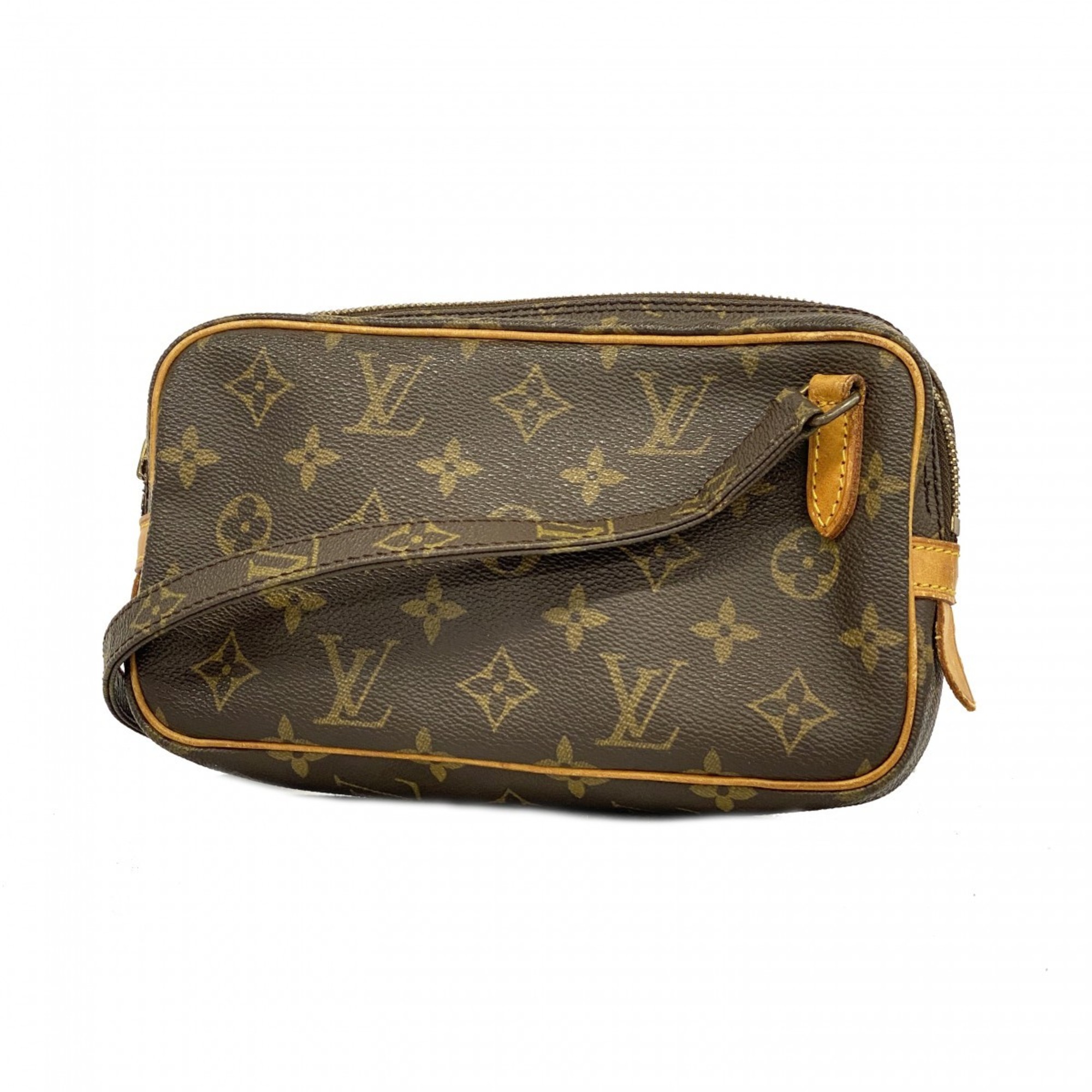 ルイ・ヴィトン(Louis Vuitton) ルイ・ヴィトン ショルダーバッグ モノグラム ポシェットマルリーバンドリエール M51828 ブラウンレディース