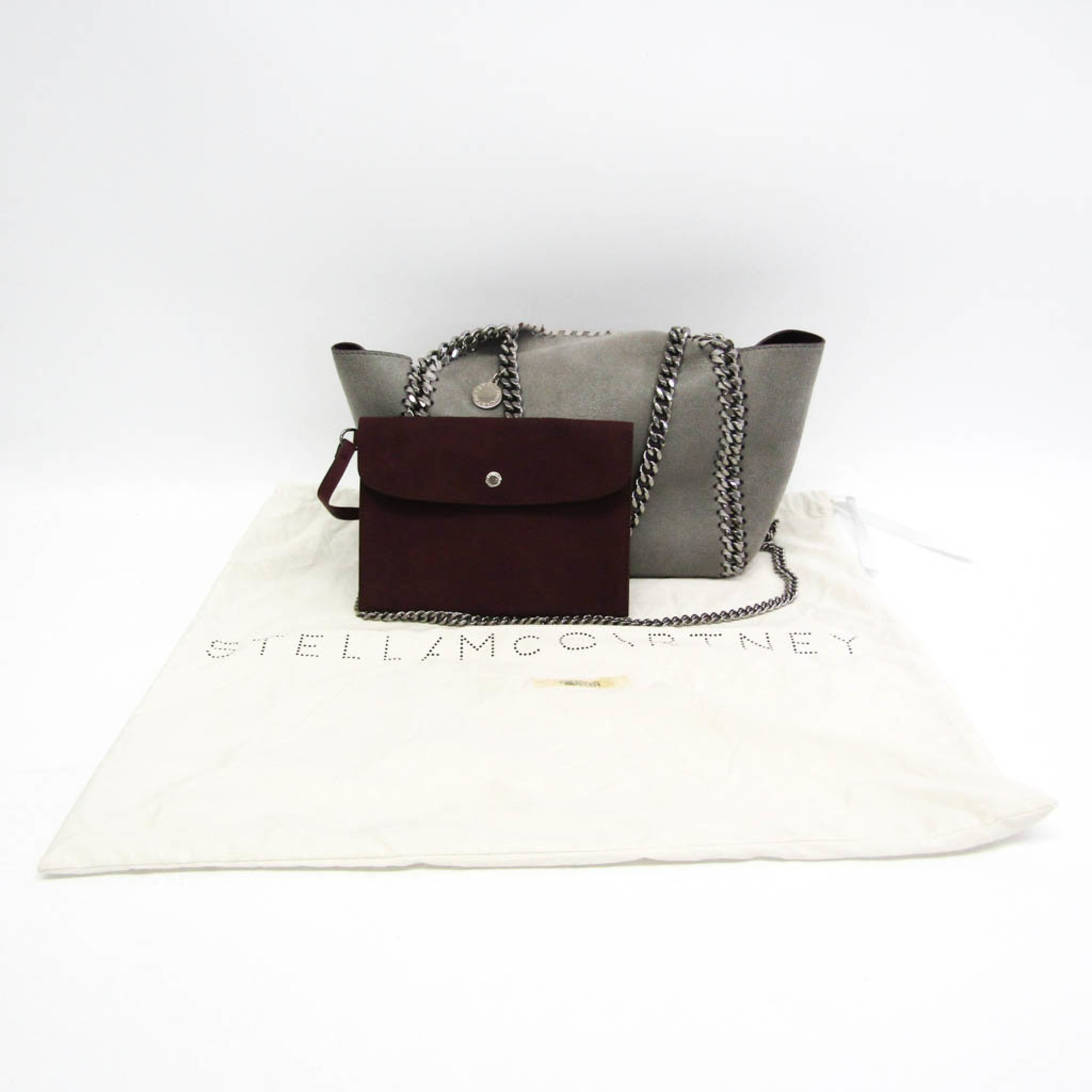 ステラ・マッカートニー(Stella McCartney) FALABELLA 529282 W8187 レディース ポリエステル ハンドバッグ,ショルダーバッグ グレー