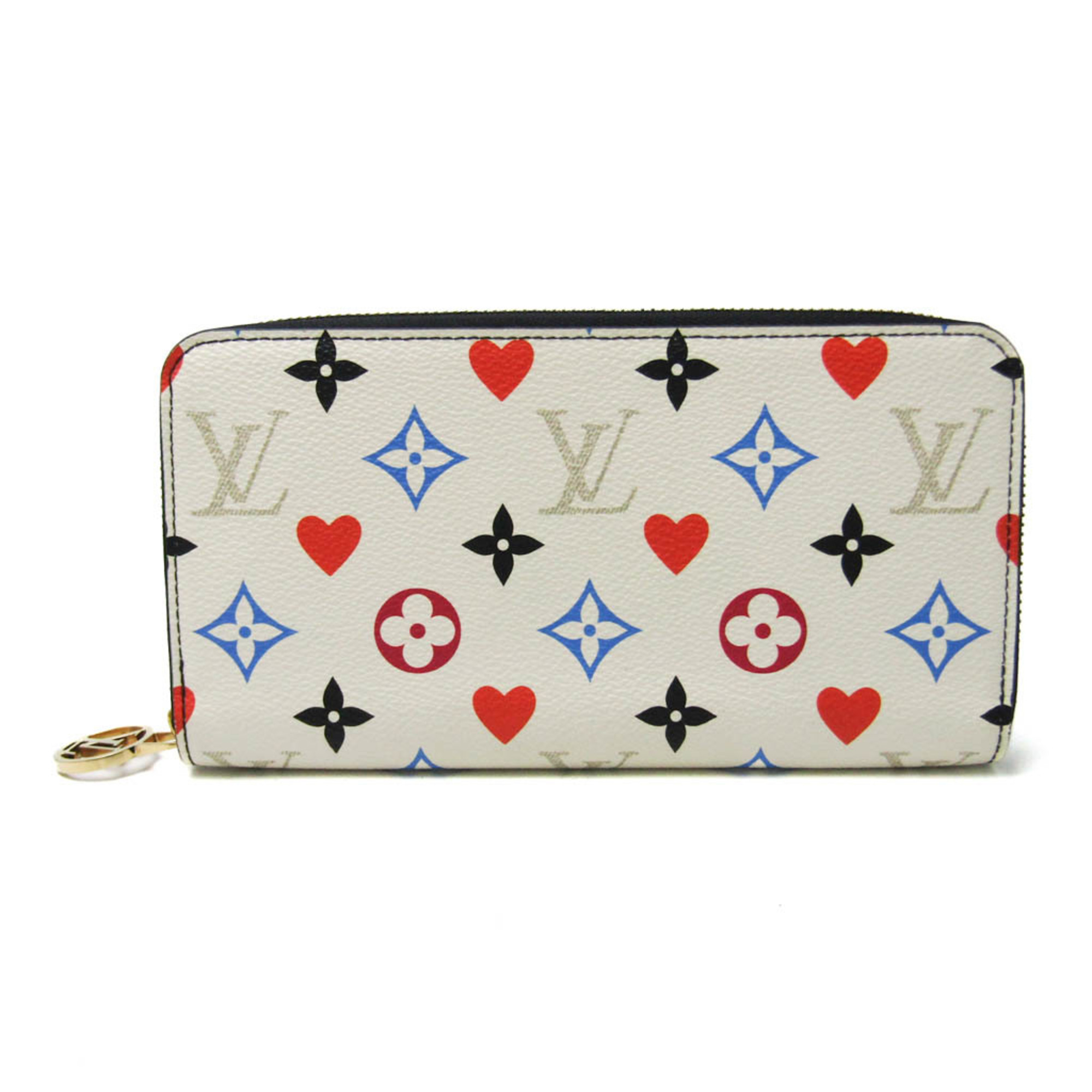 ルイ・ヴィトン(Louis Vuitton) モノグラム ゲーム・オン ジッピーウォレット M57491 レディース,メンズ モノグラム 長財布（二つ折り） マルチカラー,ホワイト