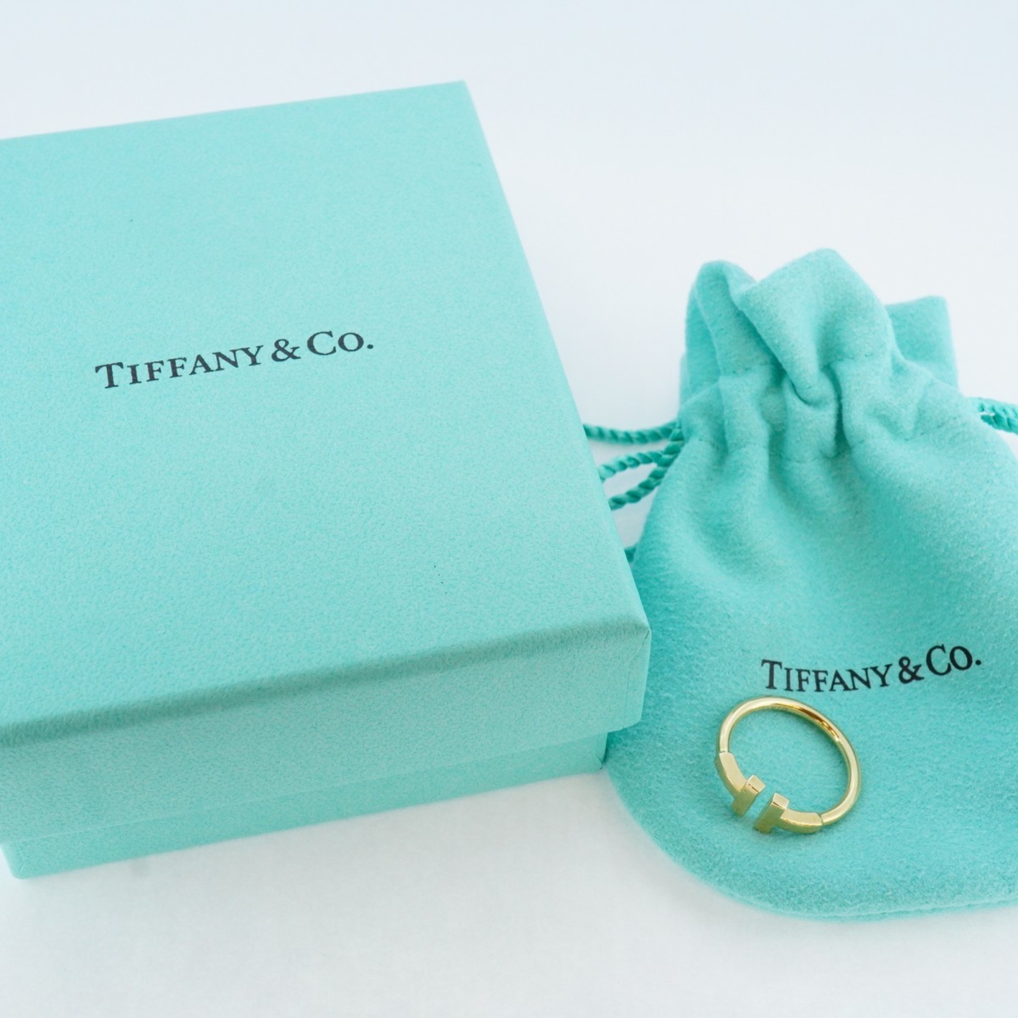 ティファニー(Tiffany) ティファニー リング Tワイヤー K18YG イエローゴールド 8号レディース