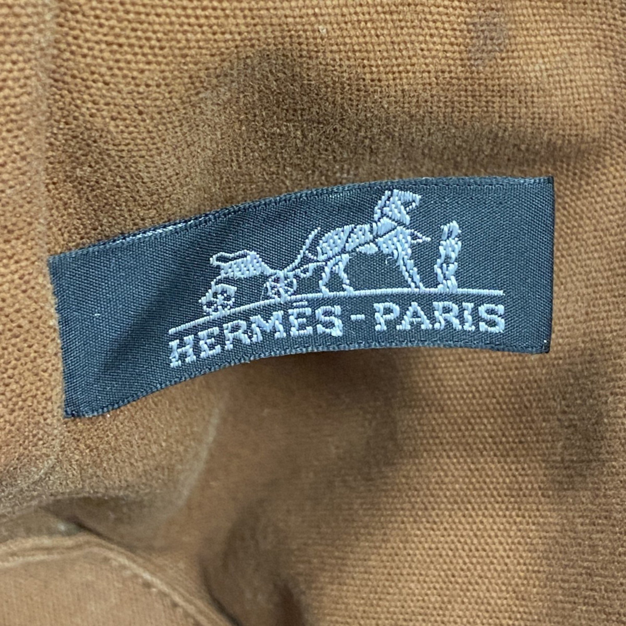 エルメス(Hermes) エルメス ハンドバッグ サクソーPM キャンバス ブラウン レディース