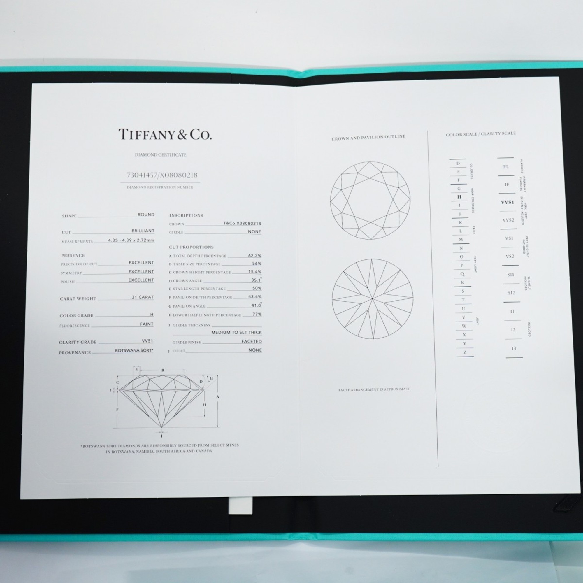 ティファニー(Tiffany) ティファニー リング ハーモニー 1PD ダイヤモンド Pt950 プラチナ 0.31ct 6.5号レディース