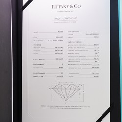 ティファニー(Tiffany) ティファニー リング ソリティア リボン ハーフエタニティ ダイヤモンド Pt950 プラチナ 0.52ct 9号レディース