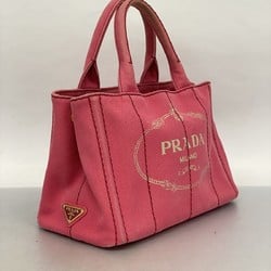 プラダ(Prada) プラダ トートバッグ カナパ キャンバス ピンク レディース