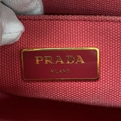 プラダ(Prada) プラダ トートバッグ カナパ キャンバス ピンク レディース