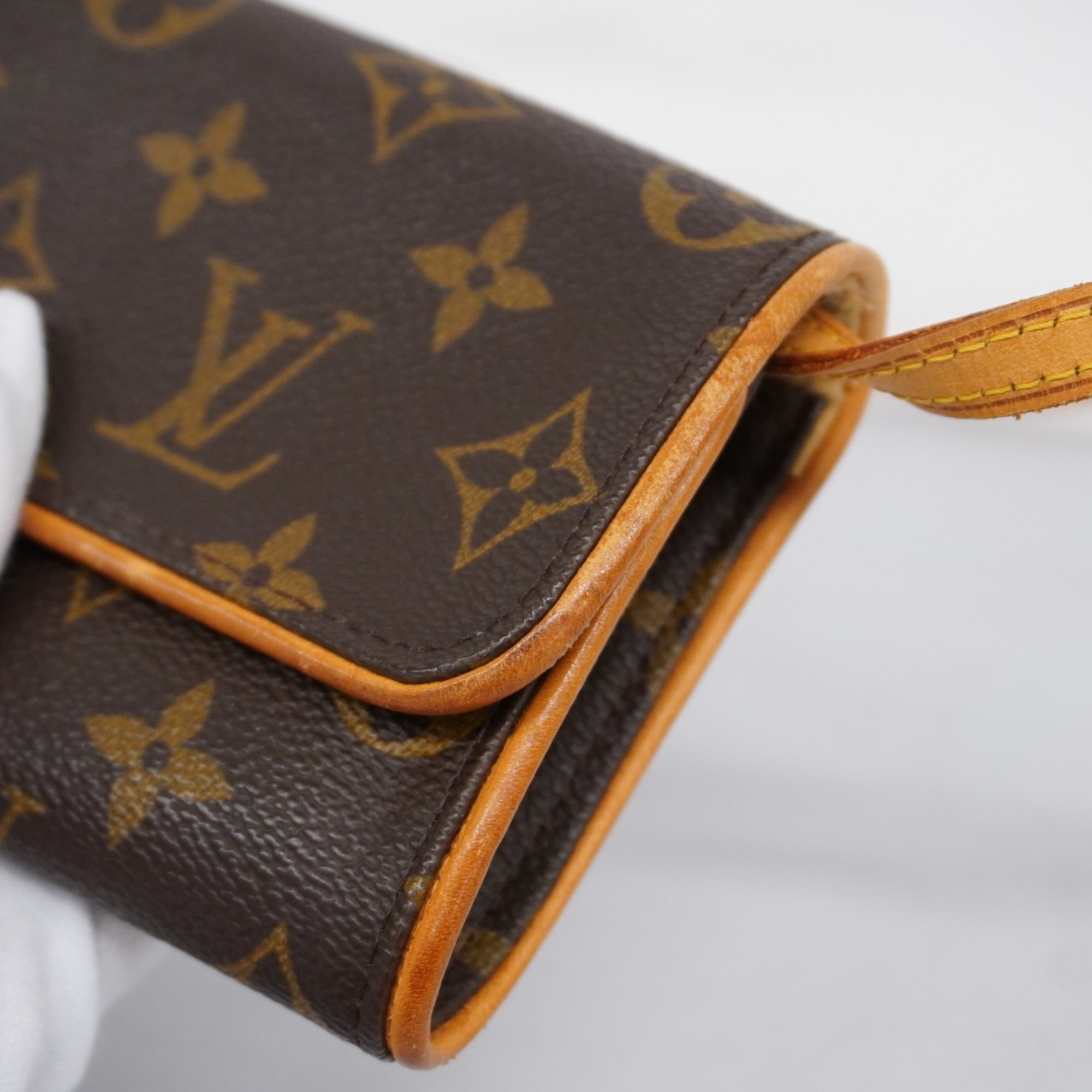 ルイ・ヴィトン(Louis Vuitton) ルイ・ヴィトン ショルダーバッグ モノグラム ポシェットツインPM M51854 ブラウンレディース