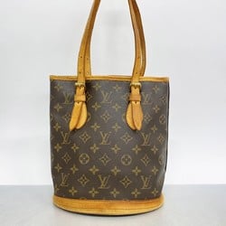 ルイ・ヴィトン(Louis Vuitton) ルイ・ヴィトン トートバッグ モノグラム バケットPM M42238 ブラウンレディース