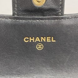 シャネル(Chanel) シャネル 長財布 マトラッセ ラムスキン ブラック レディース