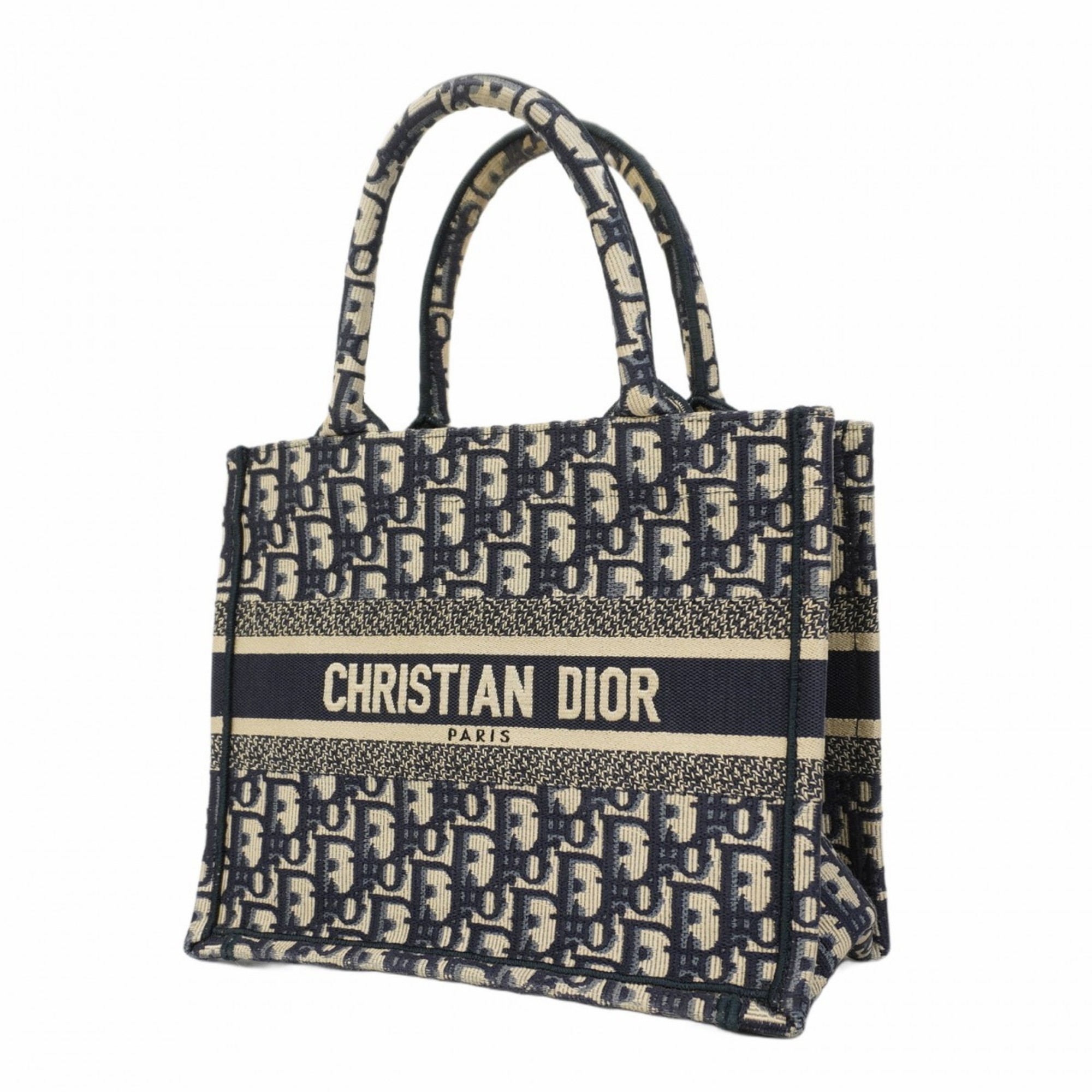 クリスチャン・ディオール(Christian Dior) クリスチャンディオール トートバッグ トロッター ブックトートスモール キャンバス  ネイビーレディース | eLADY Globazone