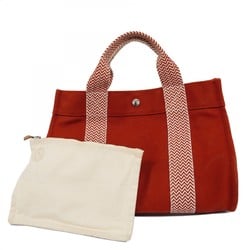 エルメス(Hermes) エルメス ハンドバッグ カンヌPM キャンバス レッド レディース