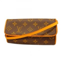 ルイ・ヴィトン(Louis Vuitton) ルイ・ヴィトン ショルダーバッグ モノグラム ポシェットツインPM M51854 ブラウンレディース