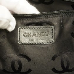 シャネル(Chanel) シャネル ショルダーバッグ チョコバー コットン ブラックレディース