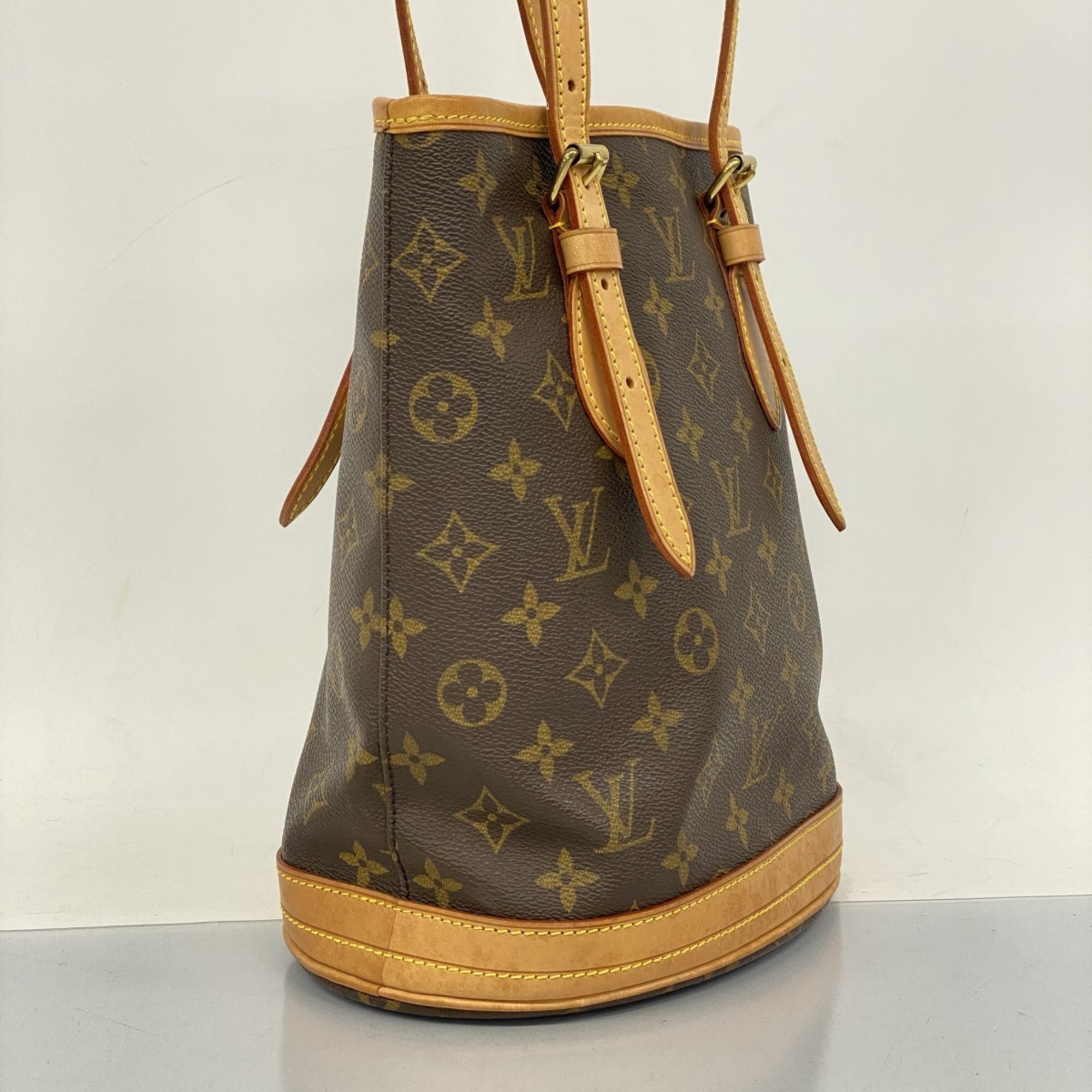 ルイ・ヴィトン(Louis Vuitton) ルイ・ヴィトン ハンドバッグ モノグラム バケットPM M42238 ブラウンレディース