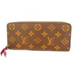 ルイ・ヴィトン(Louis Vuitton) ルイ・ヴィトン 長財布 モノグラム ポルトフォイユクレマンス M60742  ブラウン フューシャレディース