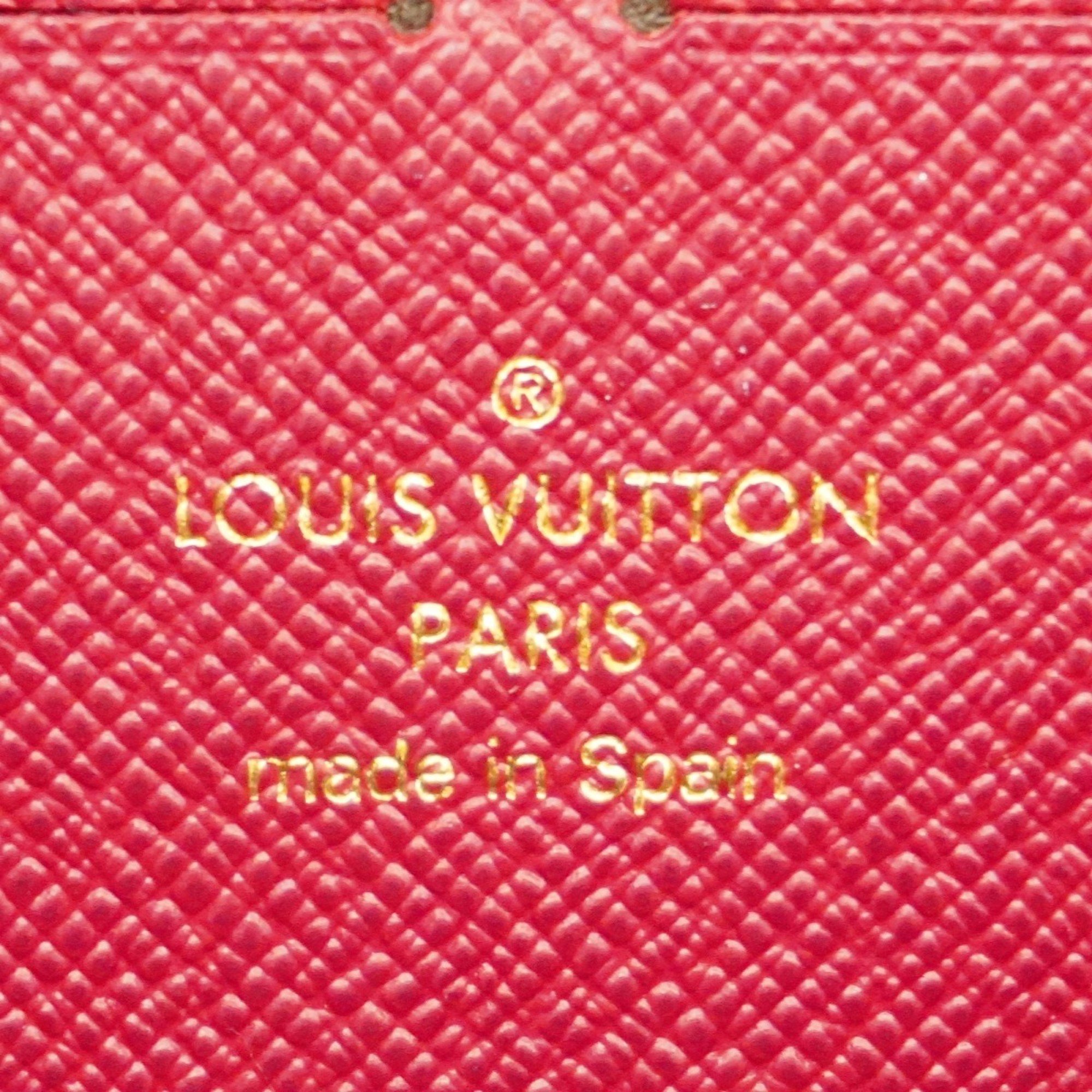 ルイ・ヴィトン(Louis Vuitton) ルイ・ヴィトン 長財布 モノグラム ポルトフォイユクレマンス M60742  ブラウン フューシャレディース