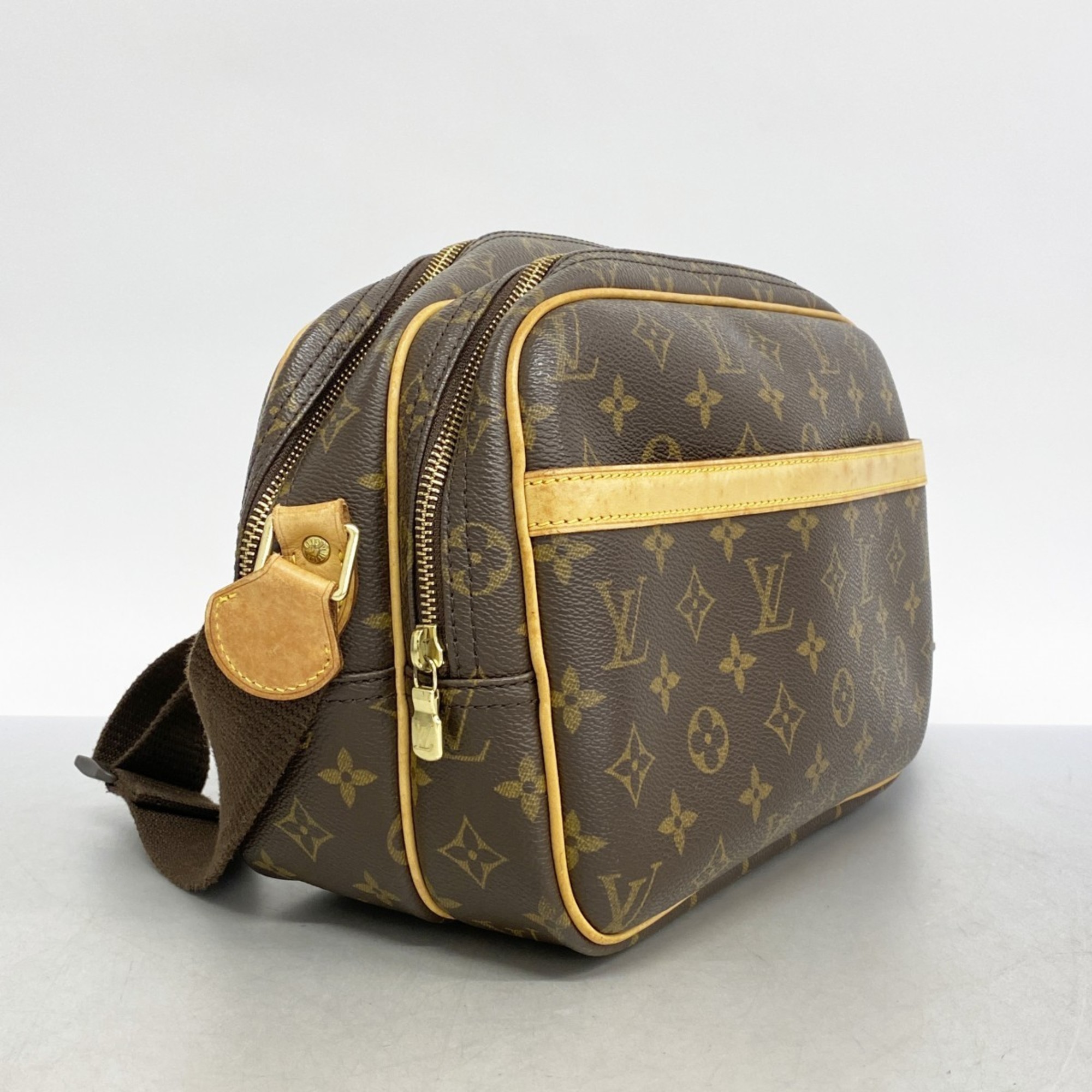 ルイ・ヴィトン(Louis Vuitton) ルイ・ヴィトン ショルダーバッグ モノグラム リポーターPM M45254 ブラウンレディース