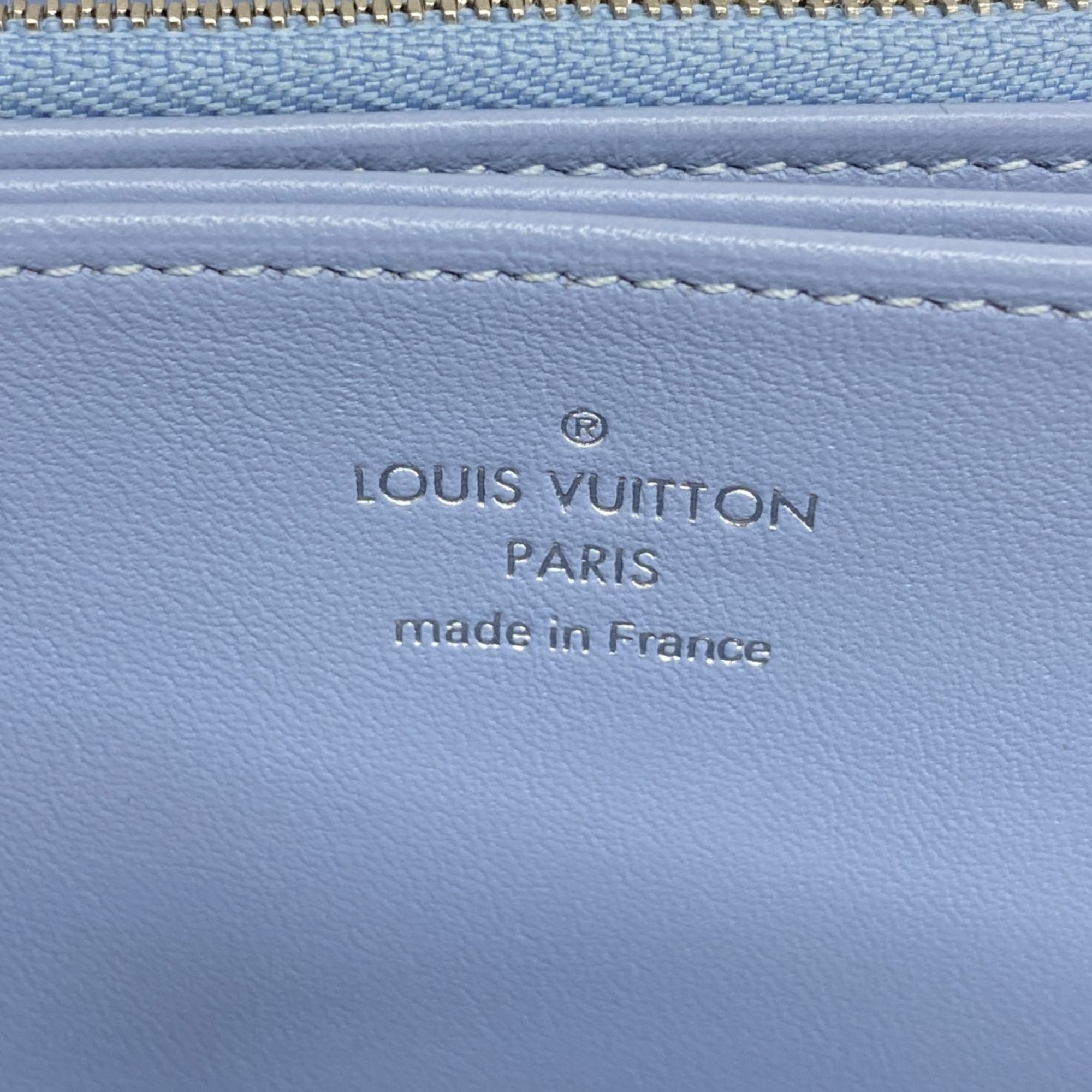 ルイ・ヴィトン(Louis Vuitton) ルイ・ヴィトン 長財布 マヒナ ジッピーウォレット M80494 ブルーグラデーションレディース