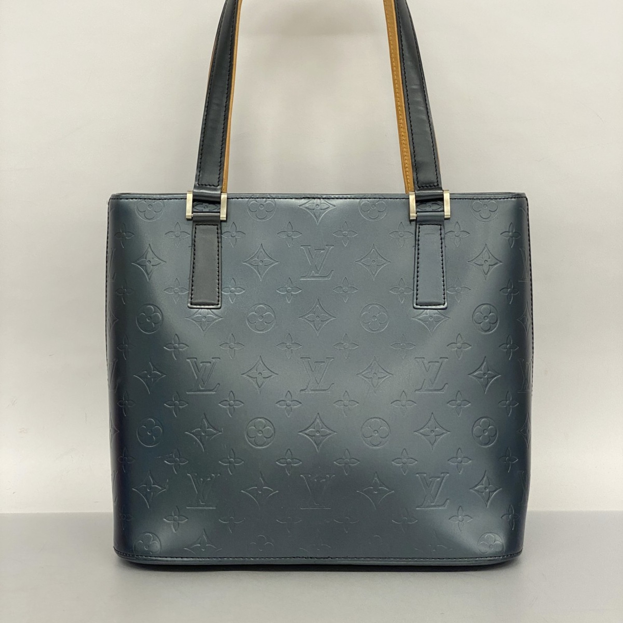 ルイ・ヴィトン(Louis Vuitton) ルイ・ヴィトン トートバッグ モノグラム・マット ストックトン M55115 ブルーレディース