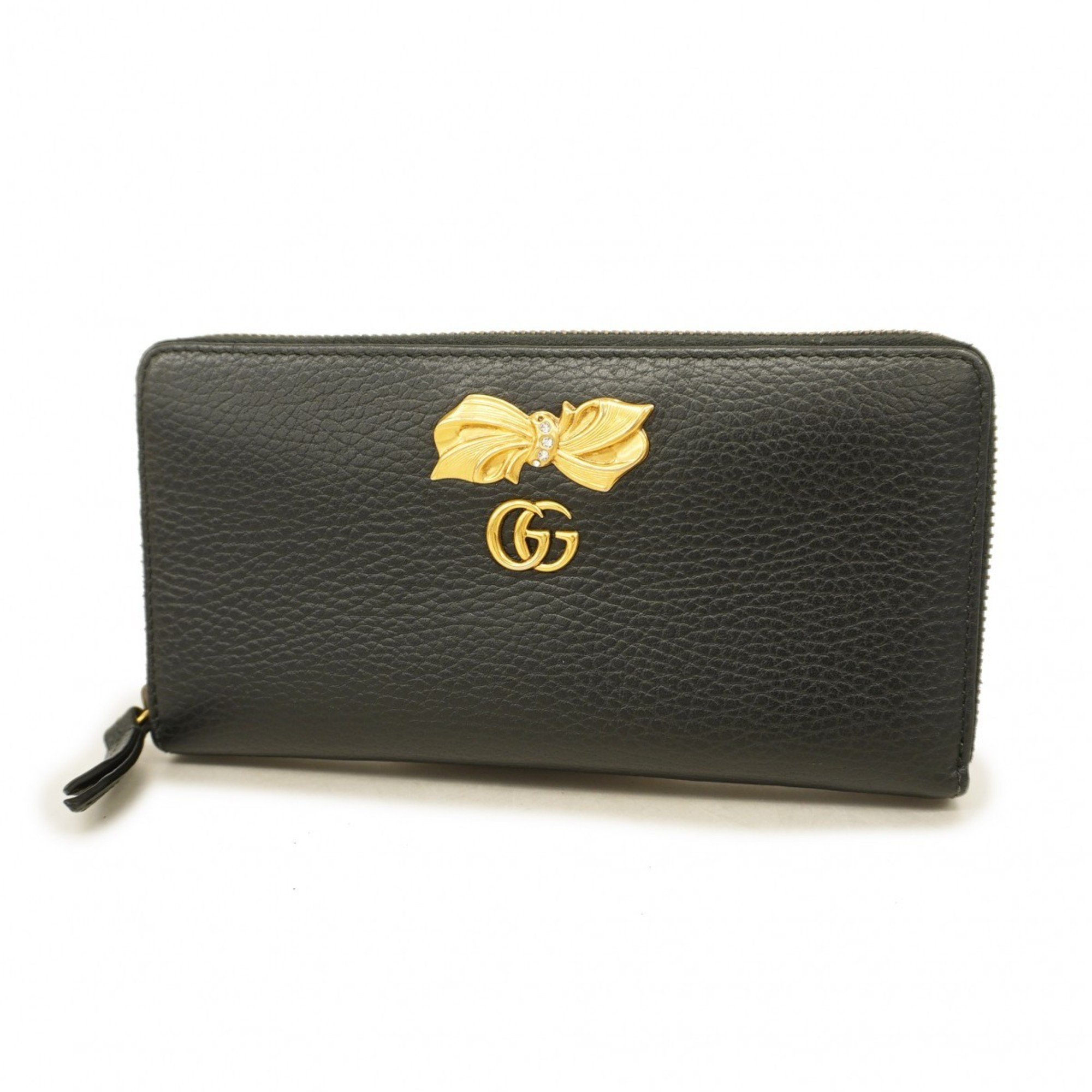 グッチ(Gucci) グッチ 長財布 GGマーモント 524291 レザー ブラック レディース | eLADY Globazone