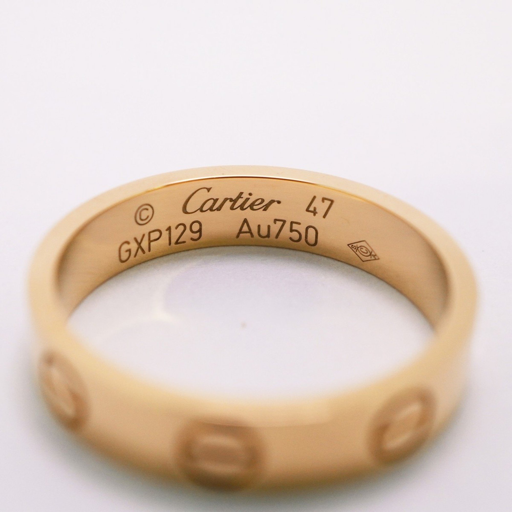 カルティエ(Cartier) カルティエ リング ラブ K18YG イエローゴールド ＃47レディース