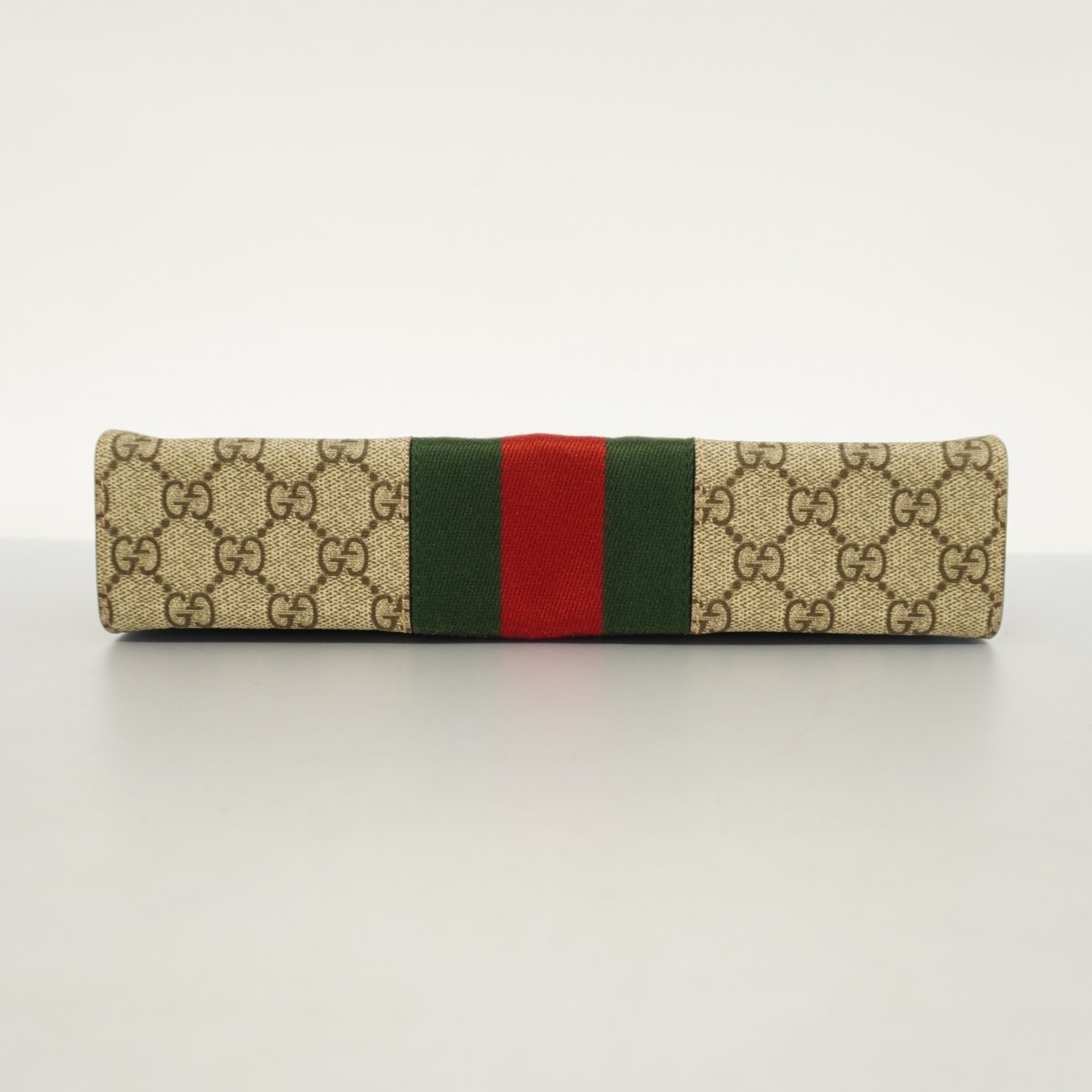 グッチ(Gucci) グッチ クラッチバッグ GGスプリーム シェリーライン 475316  ブラウン メンズ レディース