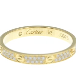 カルティエ(Cartier) ミニラブリング パヴェダイヤモンド K18イエローゴールド(K18YG) ファッション ダイヤモンド バンドリング ゴールド