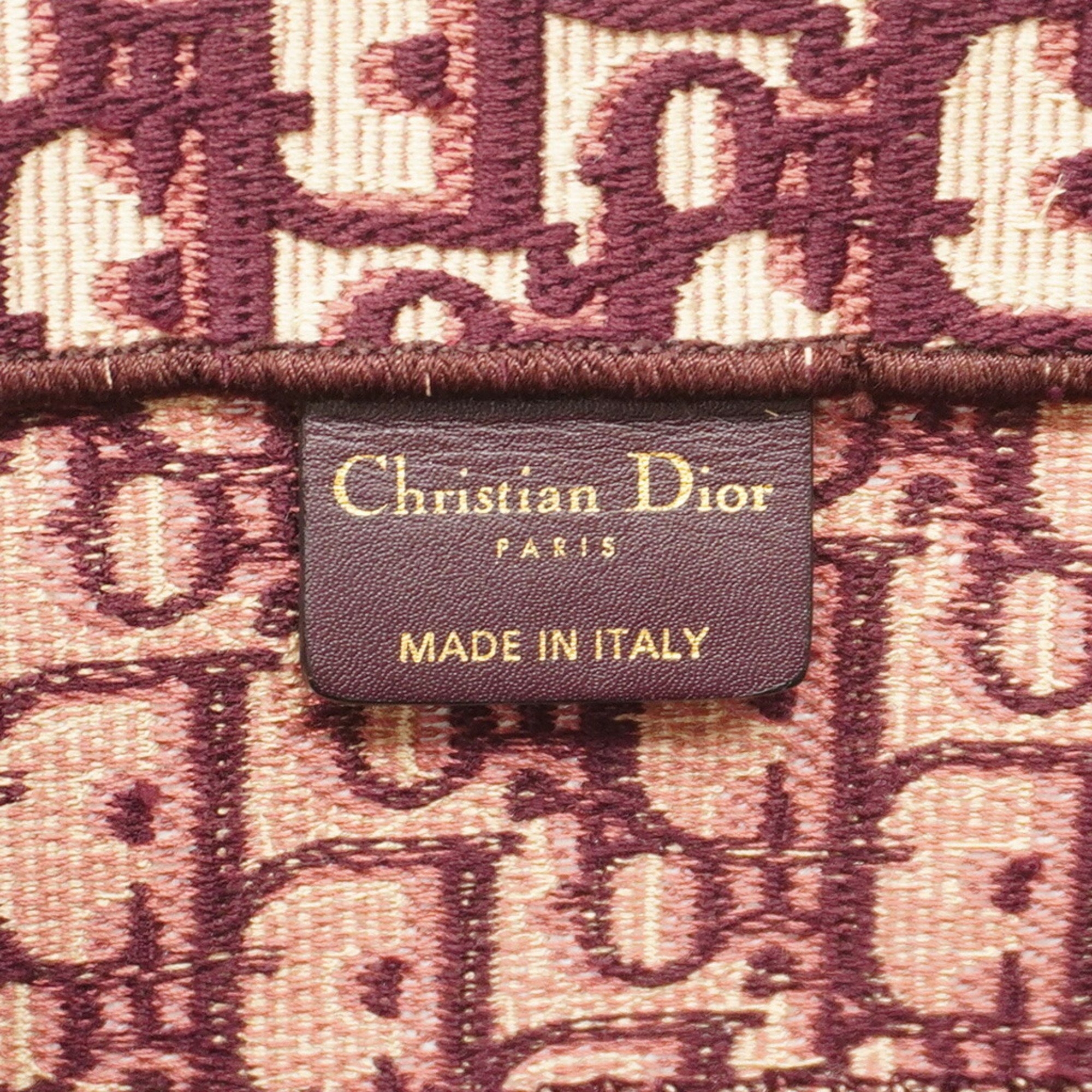 クリスチャン・ディオール(Christian Dior) クリスチャンディオール トートバッグ トロッター ブックトート キャンバス ボルドーレディース