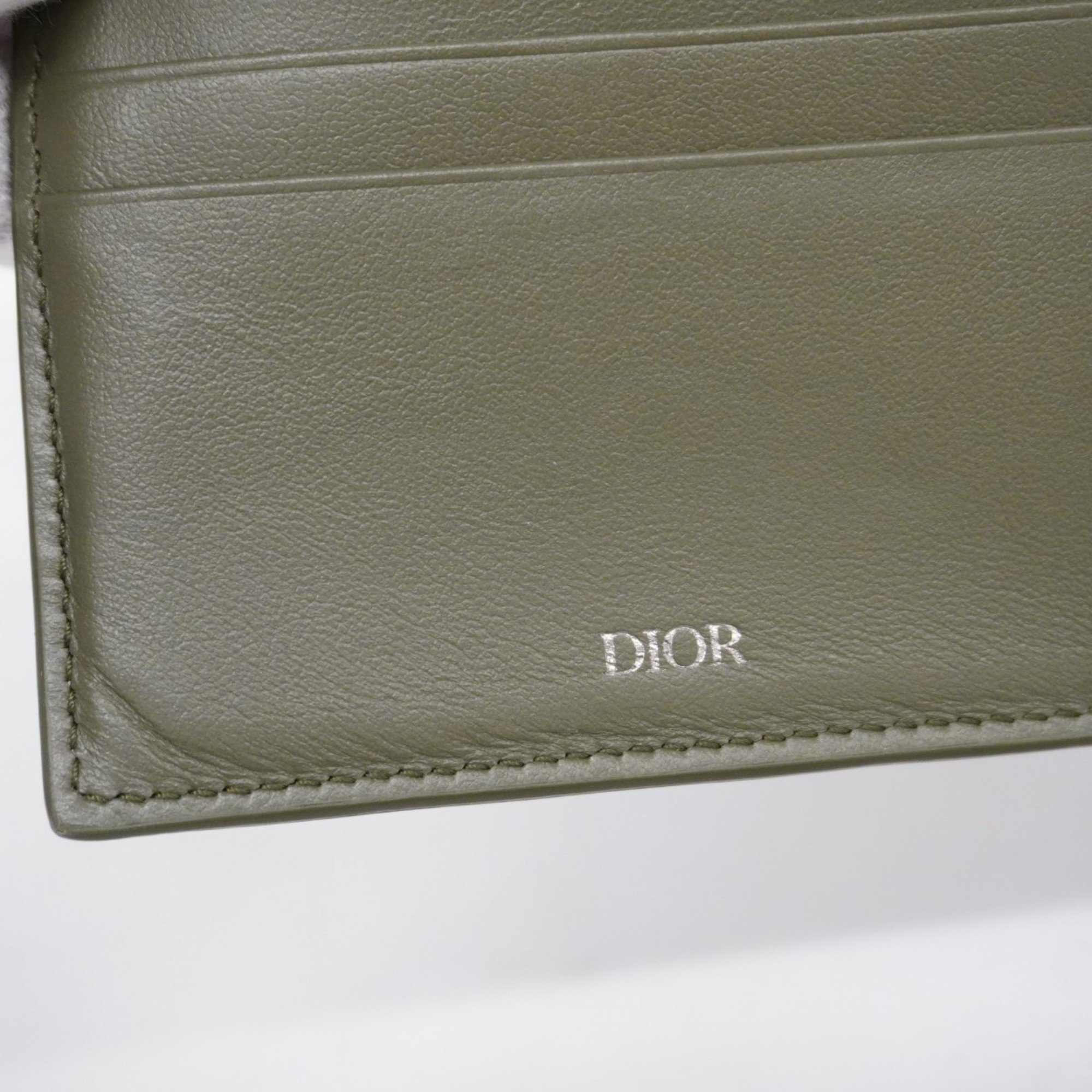 クリスチャン・ディオール(Christian Dior) クリスチャンディオール 財布 グラビティ レザー カーキ メンズ