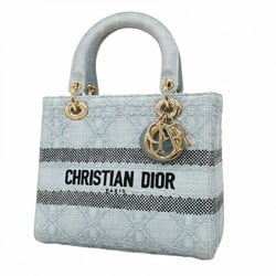 クリスチャン・ディオール(Christian Dior) クリスチャンディオール ハンドバッグ レディディオール Dライト ラフィア ブルー ブラック シャンパンレディース