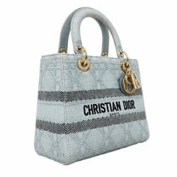 クリスチャン・ディオール(Christian Dior) クリスチャンディオール ハンドバッグ レディディオール Dライト ラフィア ブルー ブラック シャンパンレディース