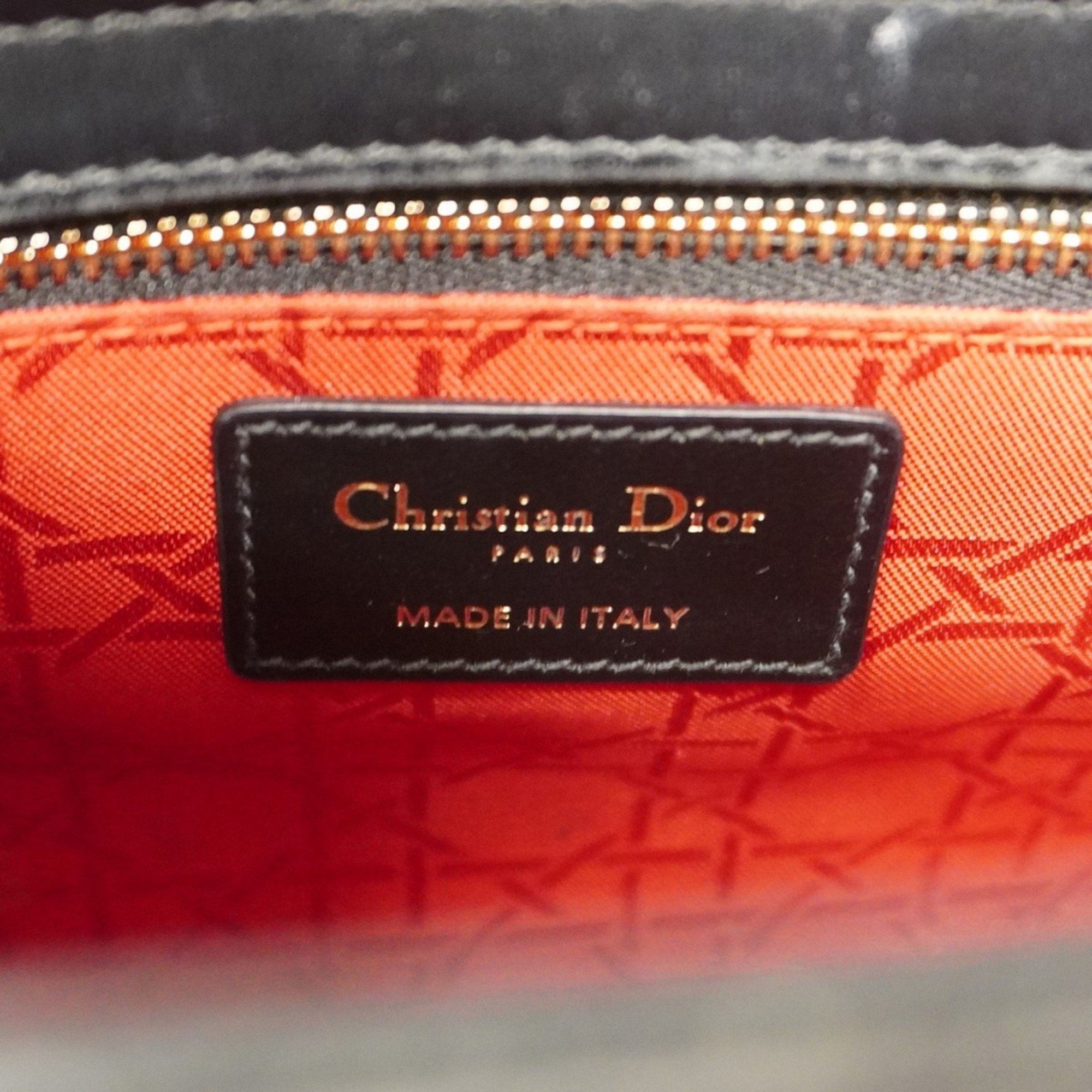 クリスチャン・ディオール(Christian Dior) クリスチャンディオール ハンドバッグ カナージュ レディディオール レザー ブラック レディース