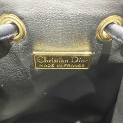 クリスチャン・ディオール(Christian Dior) レディース レザー ショルダーバッグ ネイビー