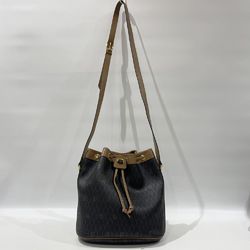 クリスチャン・ディオール(Christian Dior) レディース PVC,レザー ショルダーバッグ ブラウン,グレー