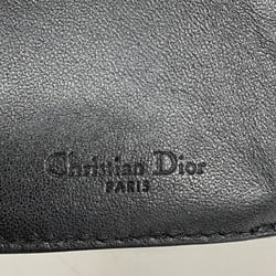 クリスチャン・ディオール(Christian Dior) クリスチャンディオール 三つ折り財布 カナージュ レザー ブラック シャンパンレディース