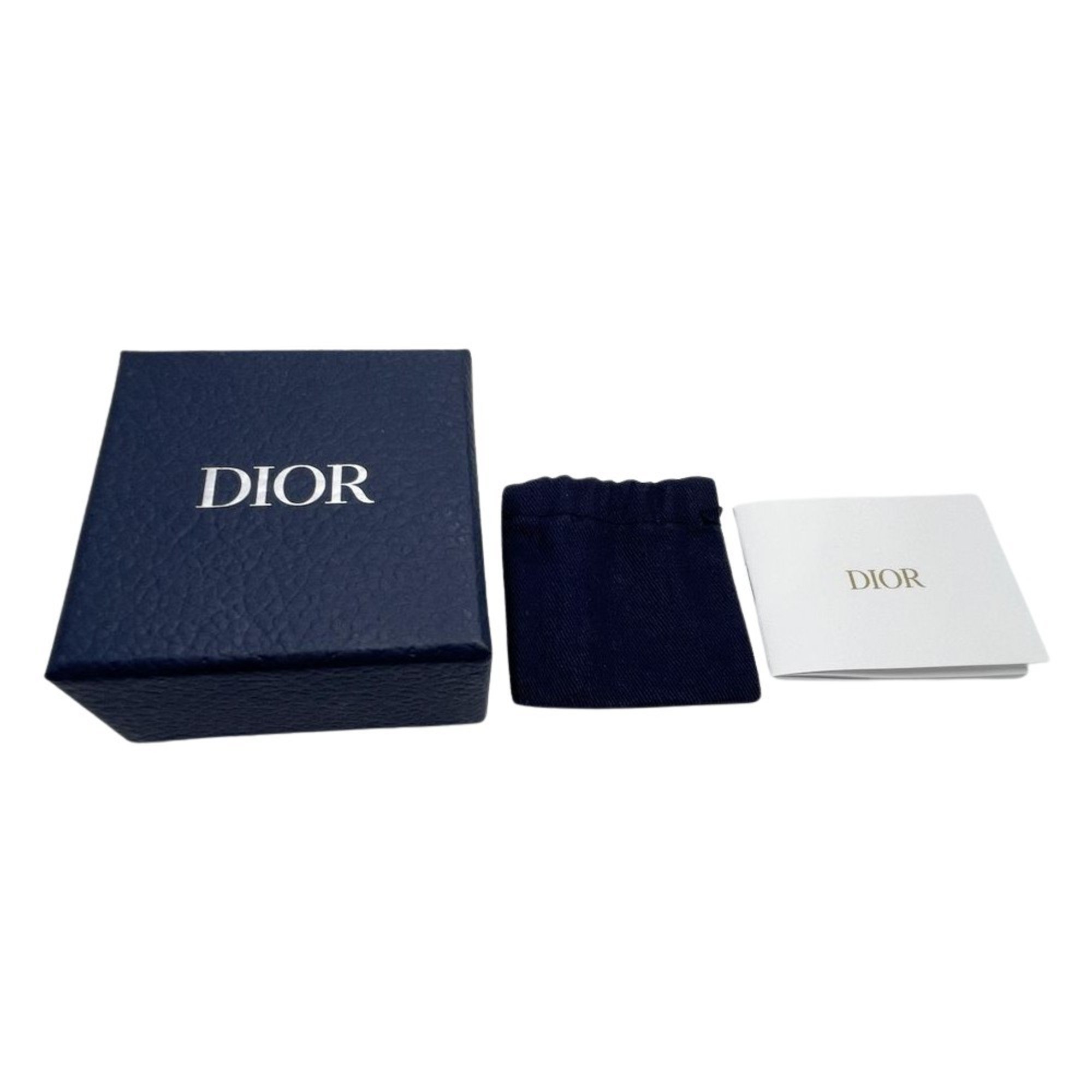 クリスチャン・ディオール(Christian Dior) Dior ディオール  メタルピアス CD ロゴ ラインストーン キラキラ メンズ レディース シルバー   20505077