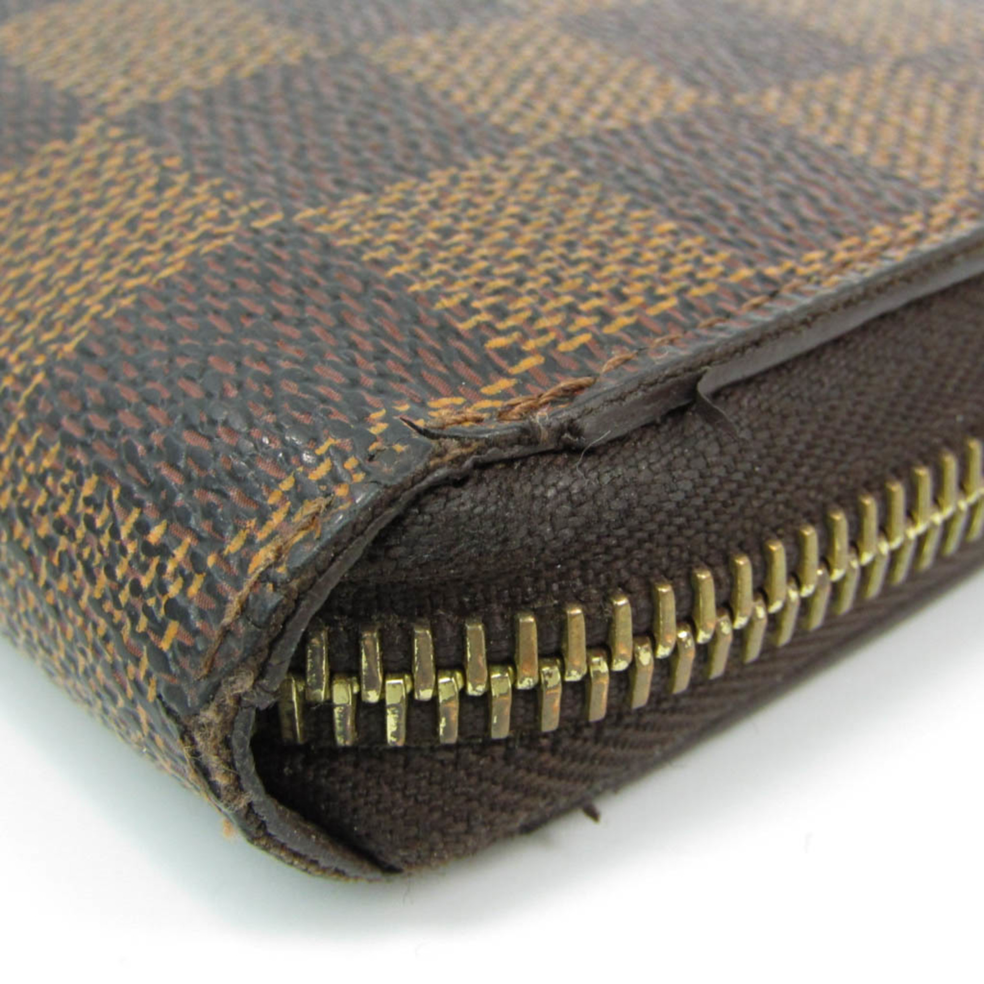 ルイ・ヴィトン(Louis Vuitton) ダミエ ジッピーウォレット N60015 ユニセックス ダミエキャンバス 長財布（二つ折り） エベヌ