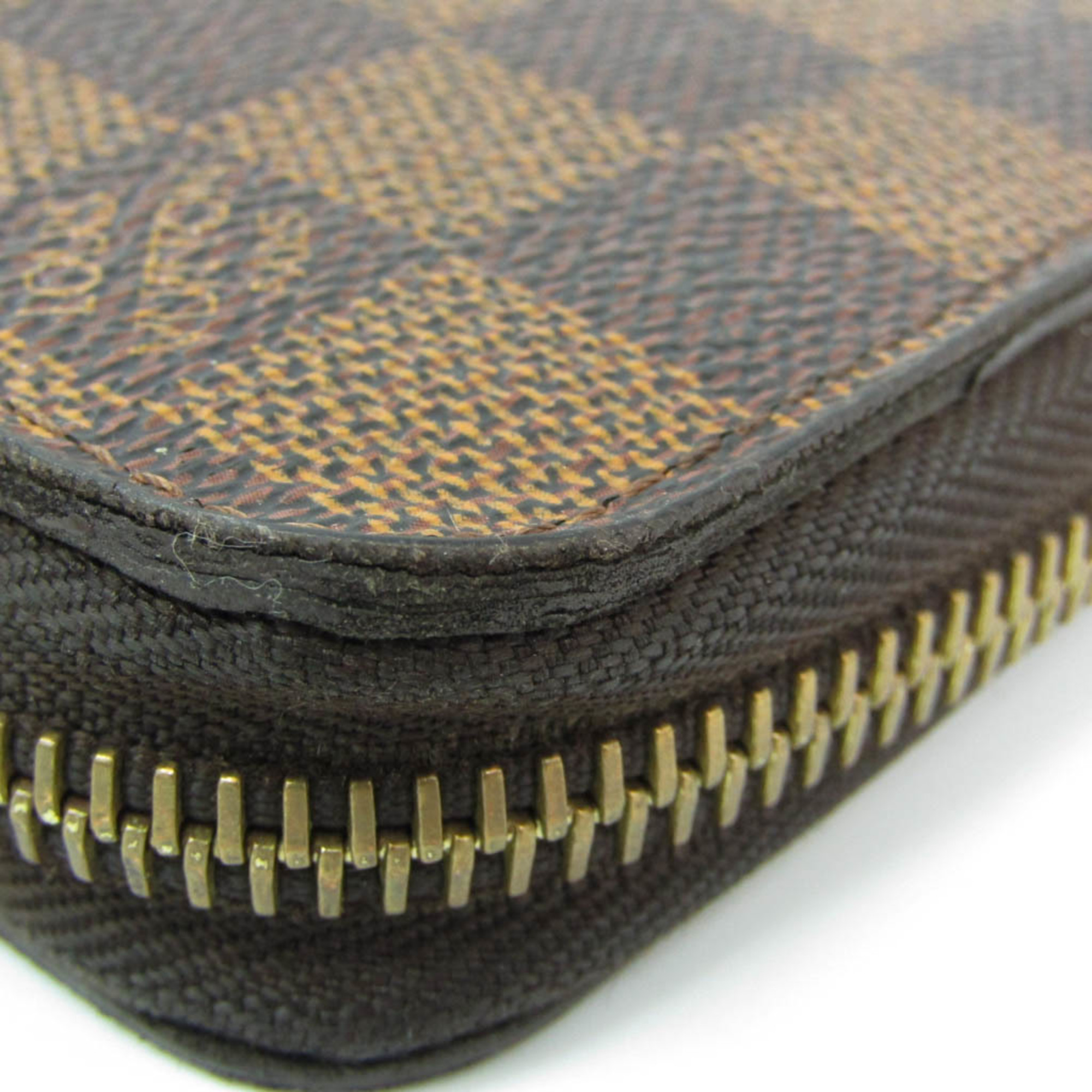 ルイ・ヴィトン(Louis Vuitton) ダミエ ジッピーウォレット N60015 ユニセックス ダミエキャンバス 長財布（二つ折り） エベヌ