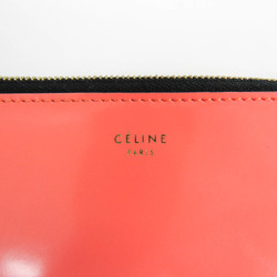 セリーヌ(Celine) レディース レザー クラッチバッグ サーモンピンク