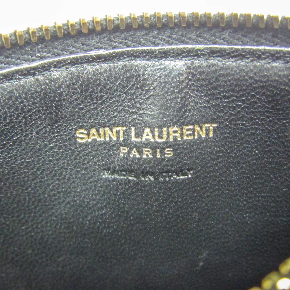 サン・ローラン(Saint Laurent) 346104 PVC カードケース ベージュ,ブラック