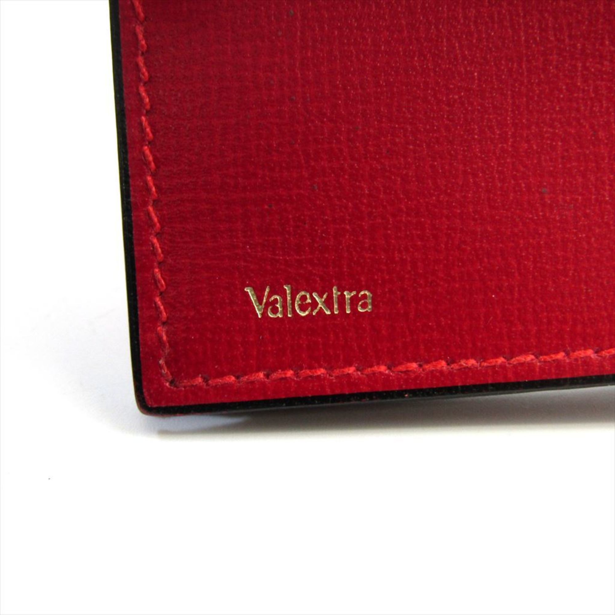ヴァレクストラ(Valextra) レザー カードケース レッド