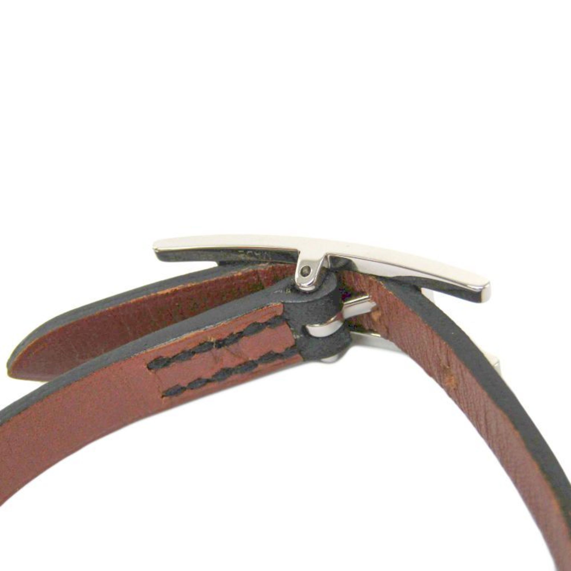 Hermes Hapi Leather Bracelet Brown,Black III