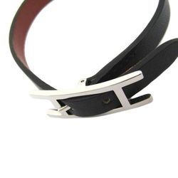 Hermes Hapi Leather Bracelet Brown,Black III