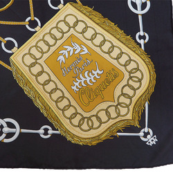 Hermes Silk Scarf Black