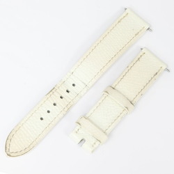 Hermes Replacement Belt H Watch Off-White Leather □ J Engraved 2006 Manufactured Ladies