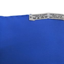 HERMES Hermes Carre 90 CORRE SPONDANCE stamp blue Latham scarf muffler