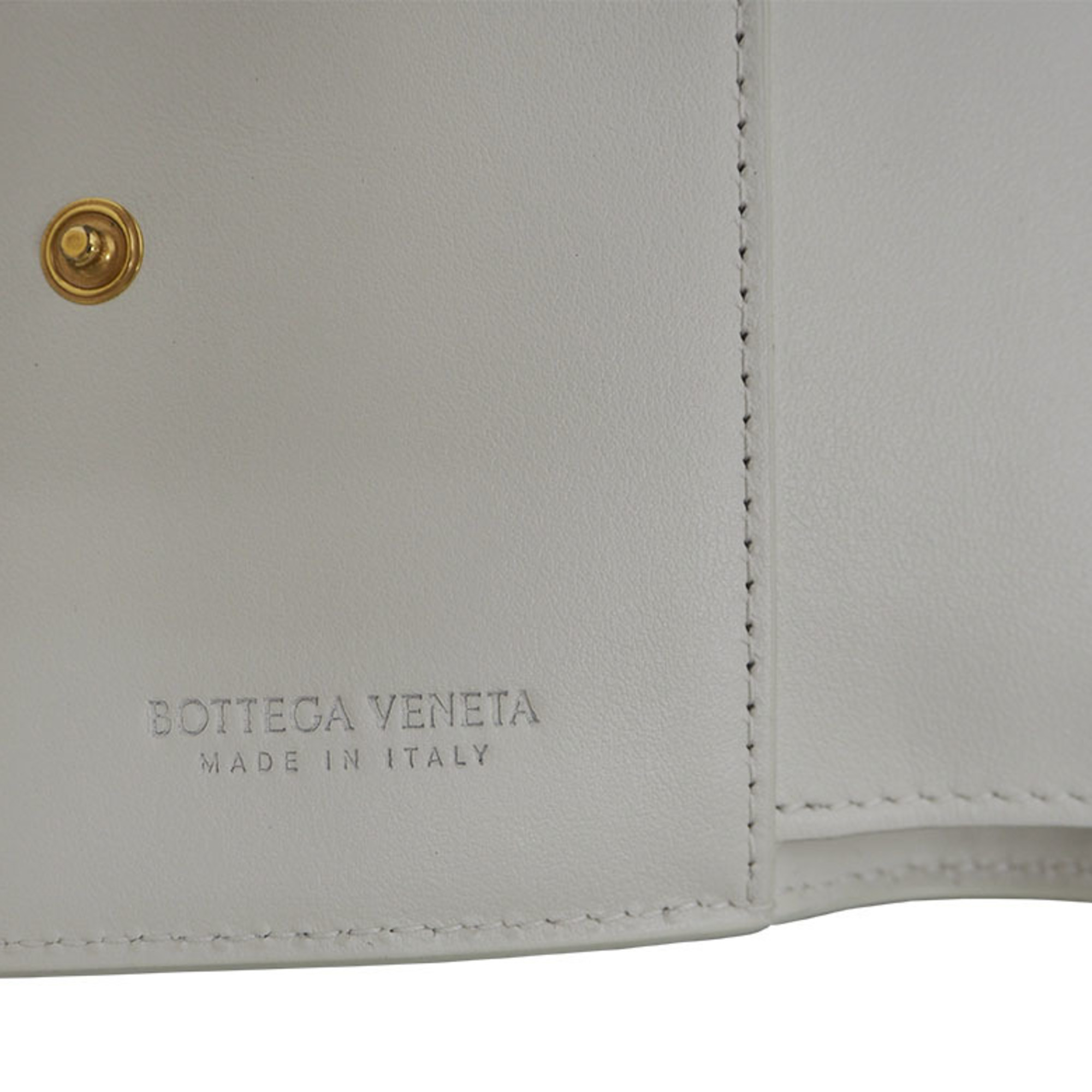 BOTTEGA VENETA 651381 Bi-Fold Flap Wallet White