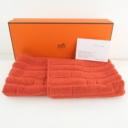 HERMES Hermes 101300M-18 Cotton Orange Unisex Towel