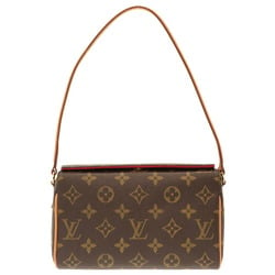 LOUIS VUITTON Louis Vuitton Montaigne BB Handbag M41053 Monogram Implant  Black 2WAY Shoulder Bag Gold Hardware